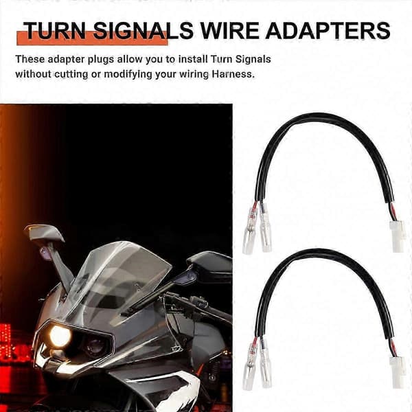 2 stk. motorcykel blinklys ledningsnet stikadapter til KTM