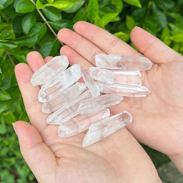Master Healer Kristallkolonnspetsar, Förstärker Energi och Rensar, Idealisk för Meditation Reiki, DIY Smycken och Förbättring av Heminredning