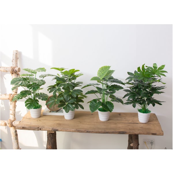 60CM Kunstig Real Touch Plante Monstera Træ uden Pot,