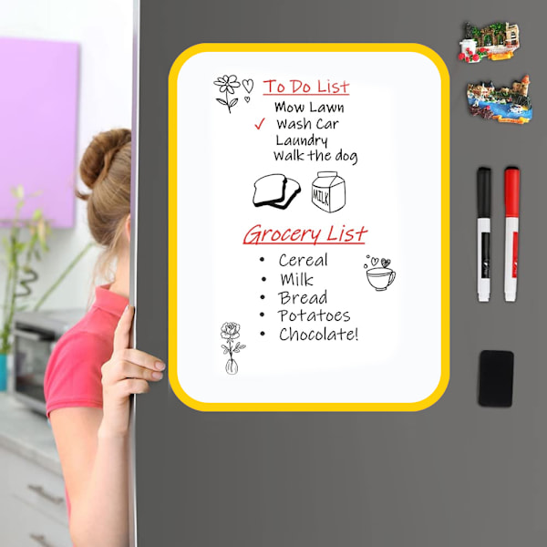 Magnetisk whiteboard - nem at skrive på og rengøre, fleksibel