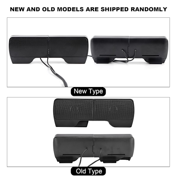 Laptop Soundbar USB Clip Screen Mini Desktop Bärbar 2.0 Ljud Datortillbehör