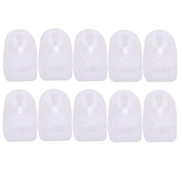 10Pcs Transparent Edge Nail Tips Dip Container Smile Line Nails Dipping Powder Tray Manicure Tool