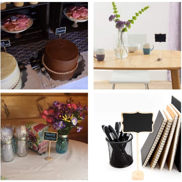 Mini kritttavle skilt for bryllup bursdagsfester bord