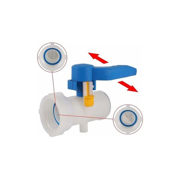 60 mm IBC-adapter – 1000 liters plasttankventil – Vandtæt forbindelse til regnvandstank – Nem installation