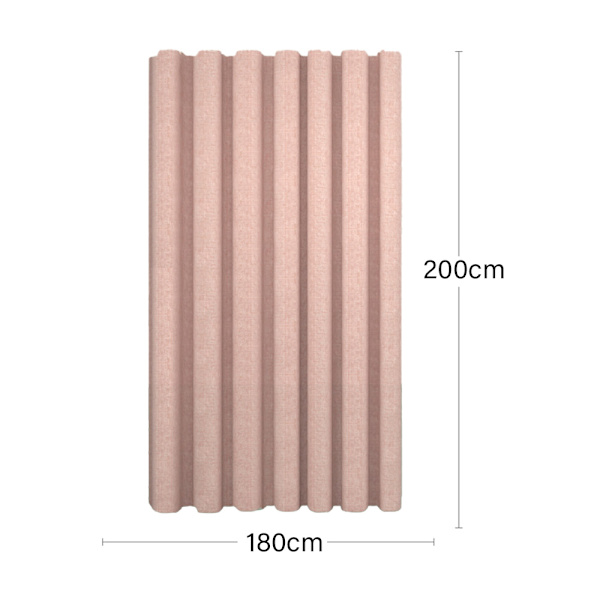 Perforeringsfri hengende gardin og imitert lin polyester