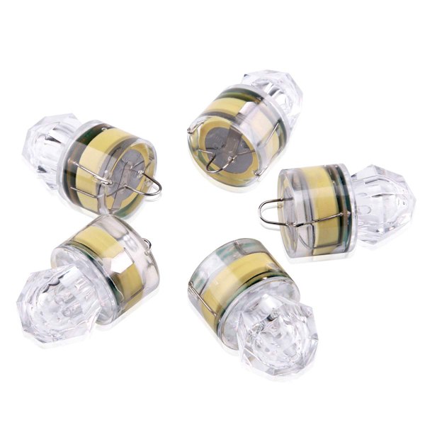 5 stk Fargerik Diamant Undervanns Fiskefelle Lampe