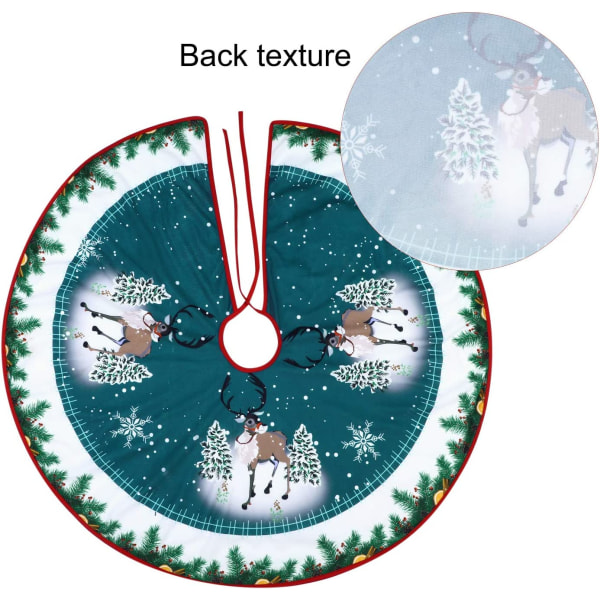 Joulukuusen hame 90CM Joulukuusen matto Pyöreä Peite