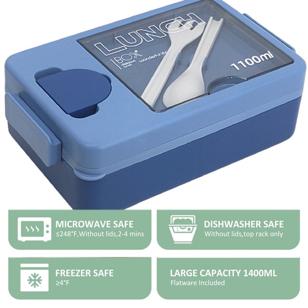 Bentolådor för vuxna - 1100 ML Bento Lunch Box för barn
