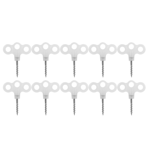 Utomhus Ljus Tältpinnar Rostfritt Stål Skruv Markankare Peg Set för Camping Vandring 10PCS