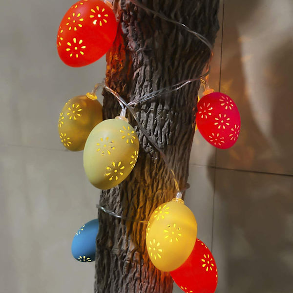 10ft 20 LED Ägg ljusslinga Dekorationer Batteridriven Deko