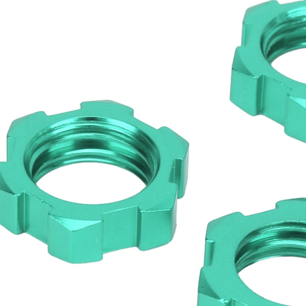 4st 12mm till 17mm Hjul Hex Adapter Professionell Aluminiumlegering RC Hex Adapter för Traxxas Slash för Rustler för Stampede 1/10 RC Bilar Grön