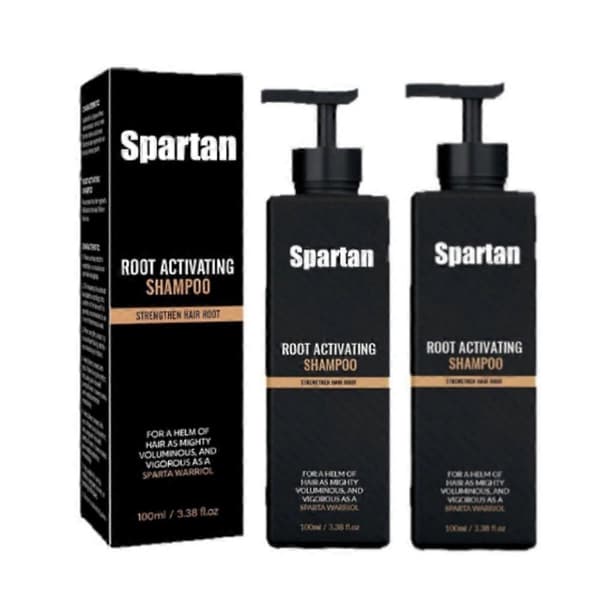 1-3x SPARTAN Root Activator Schampo för Män - Hårväxtschampo för Håravfall och Tunnare Hår 2pcs