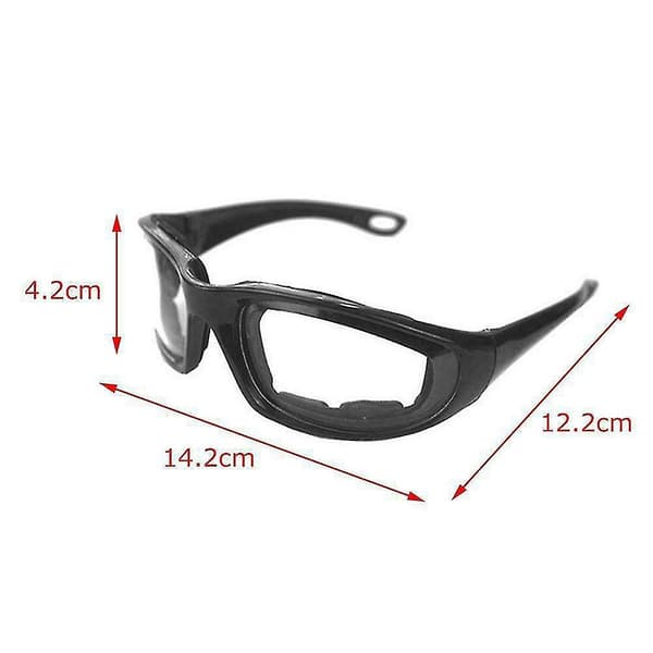 Skyddsglasögon för köket för att hacka lök, anti-tårglasögon_Billiga presenter One Size Black