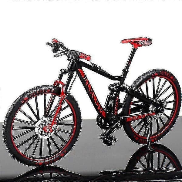 Mini 1:10 Legering Cykelmodell Dasktop Simulation Ornament Finger Mountain Bikes Leksak Red