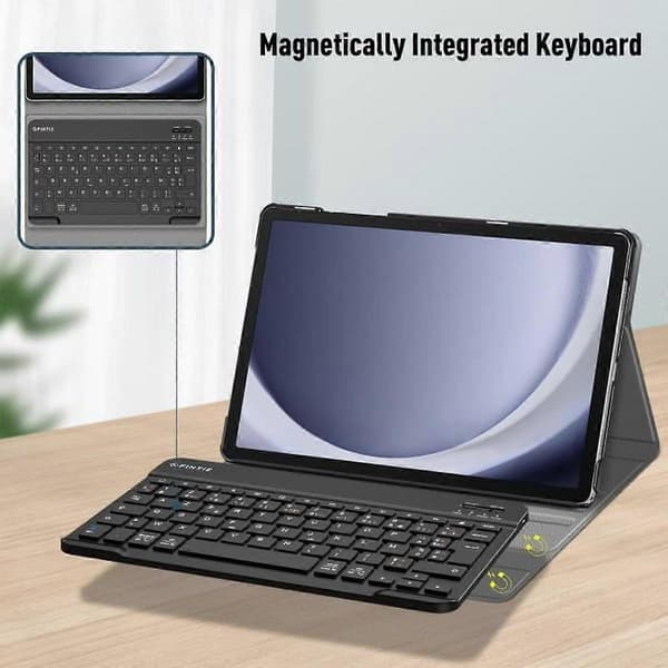 Tangentbord - TRAHOO - Samsung Galaxy Tab A9 Plus - AZERTY - Trådlöst - Lätt och bärbart