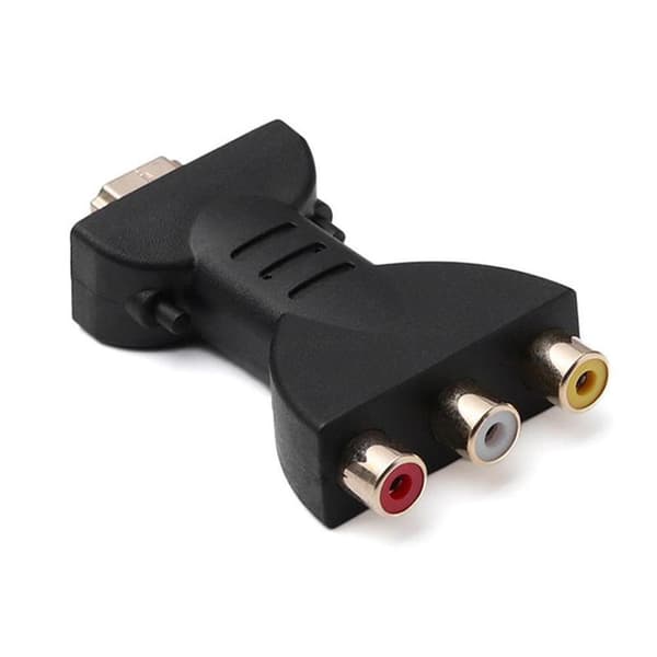 HDMI Han til 3 RCA Hun Komposit AV Audio Video Præcis ღ