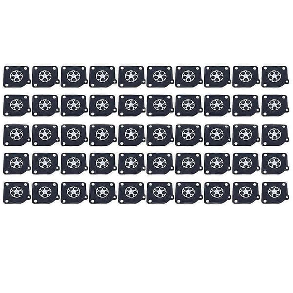 50 stk. A015006 karburatormembran til C1-M2B C1S-E1 C1S-E2 C1S-H4A C1S-H4B C1S-H4C C1S-H8 C1S-H8A black