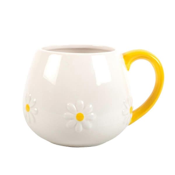 Forårstid Tusindfryd Krus Overraskelsesgave White/Yellow One Size