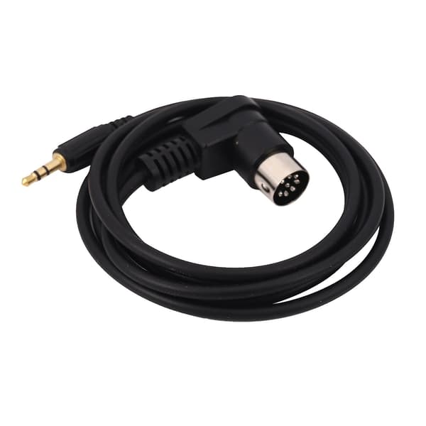 Bil 3,5 mm AUX Input Adapter Audio Kabel Mini Jack AUX 8-Pin M-BUS CD Changer Kabel Til Guld Stik Black