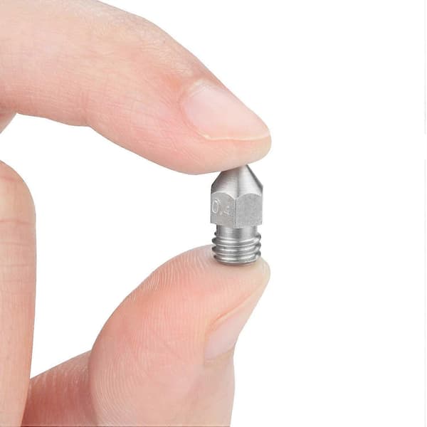 5 stk. 0,4 mm/1,75 mm 3D-printerdyser, MK8 3D-printer ekstruderdyse til Makerbot Creality CR-10/ Ender 3