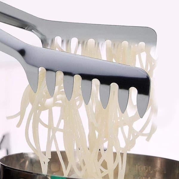 2 stk. Spaghetti Tænger, Spaghetti Tænger i Rustfrit Stål, Spaghetti Køkkentænger i Rustfrit Stål, Pasta Tænger, Spaghetti Tænger, Rustfrit Stål Kit_