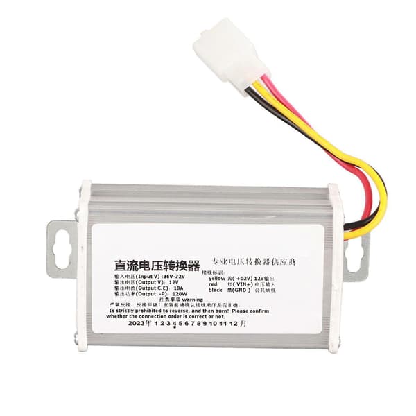 DC 36V-72V til 12V 10A 120W konvertertransformator til elektrisk scooter