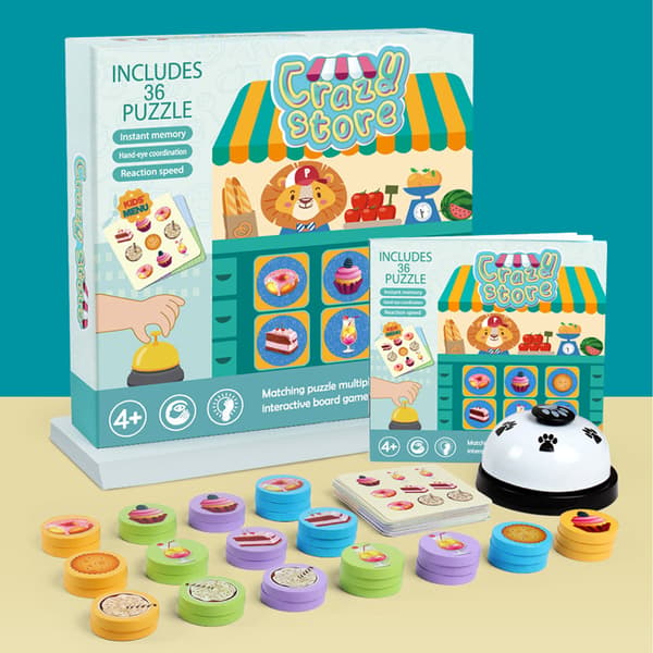 Funny Crazy Store Children's Early Education Puzzle Memory Training Desktop Interactive Wooden Toys