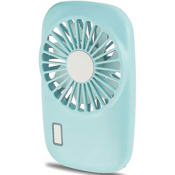 Håndholdt ventilator ventilator Mini bærbar ventilator genopladelig USB lav Blue