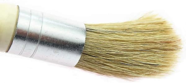 Rund lim- och vaxpensel i trä för bokbindning och möbler, Super Wax Brush, 3-pack