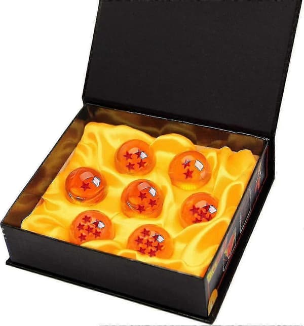 Dragon Balls Komplett Set I Presentförpackning Med Alla 7 Glasbollar_Bra saker