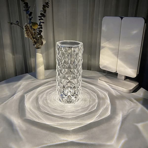 LED-lampe med Rose-refleksjon - 16 Farger transparent Transparent