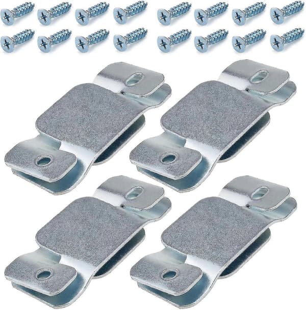 8 stk. Store Sofakoblingsplugger Universal Sofa Kobling Møbelkobling Låsende Sofafester i Rustfritt Stål