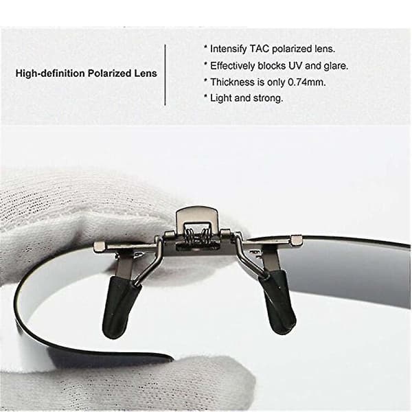 3-pack, Clip On Flip Up Polariserade Linser För UV-skydd Solglasögon Överraskningspresent