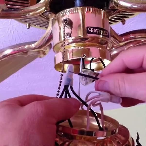 3 Pieces Zipper Switch Ceiling Fan Fan Lamp Wall Lamp Dining Room Pendant Lamp With CQC Certification Two-Position Pull Wire Switch Bronze Color
