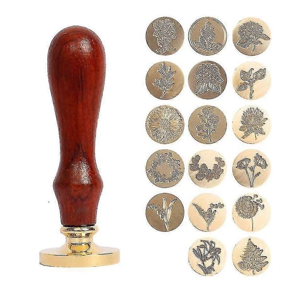 Ske sort botanik vokssegl stempel bryllupsinvitationer maling bivoksstrimler kuvert
