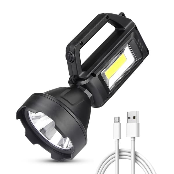 1 pc LED COB Strong Flashlight that can be Charged with Solar Energy