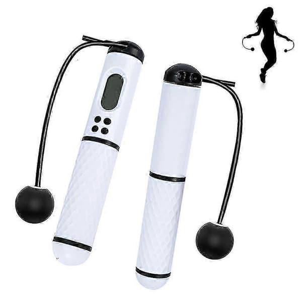Hopprep Digitalt Viktat Replöst Hopprep Justerbart Trådlöst_Specialerbjudanden White-black