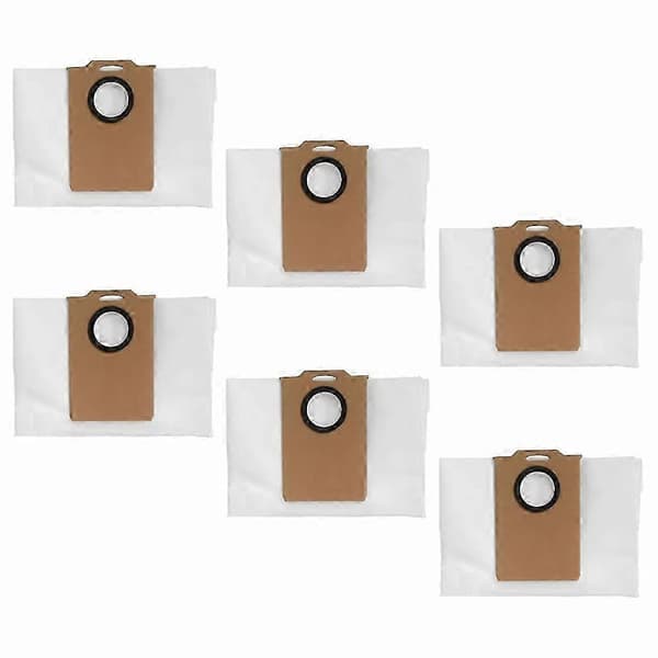 Högkvalitativ dammpåse för Dreame Mova E20 Plus/Proscenic Q8 Max/Trouver E20 Pro Plus/Honor Choice R3 Plus dammsugartillbehör 6-pack 1023