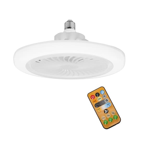 30W LED Ceiling Fan with Remote Control - Silent Hanging Lamp with 3 Speeds and 3 Color Temperatures