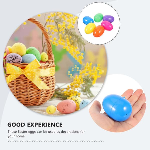 50 stk. Påskeegg Tomme egg Plast egg Leker Fyllbare plast påskeegg_Bra saker 6X4CM