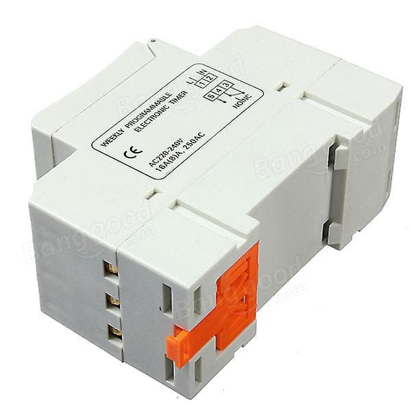 DIN-skinne digital programmerbar timerkontakt 220-240v 16a_Bra saker