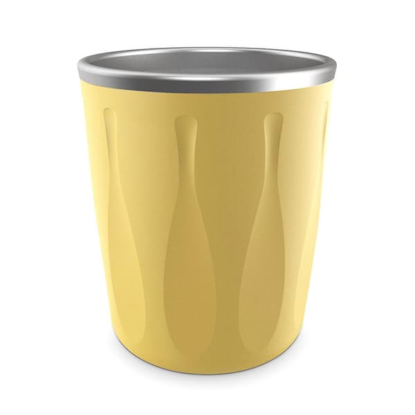 Kjølekopper i silikon, utendørs campingkjølekopper Yellow 200ml