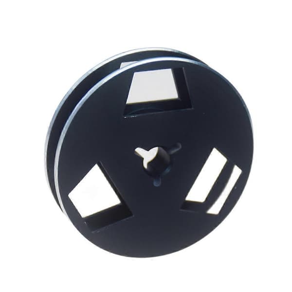 1/4 2,5 tommer opsamlingsspole, åben spole lydmetal opsamlingsspole, 3 huller vindmodstandshul 2,5 tommer E Black