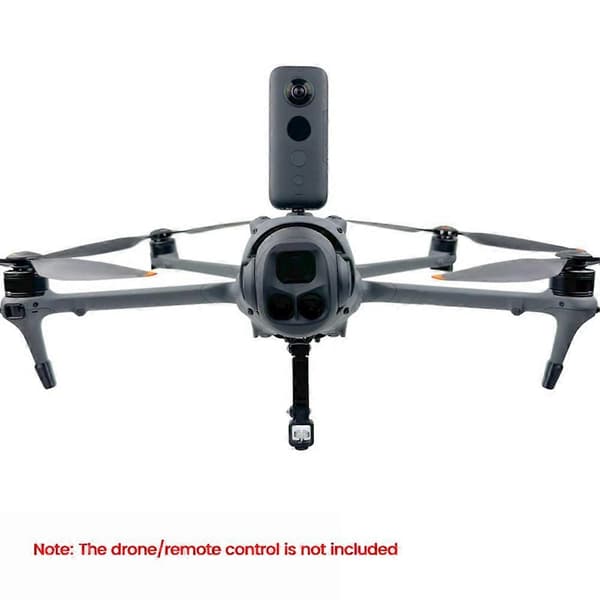 2-i-1 förlängningsfäste för DJI Mavic 4 Pro – Hållare för Insta360 X5/GoPro actionkamera, monteringstillbehör