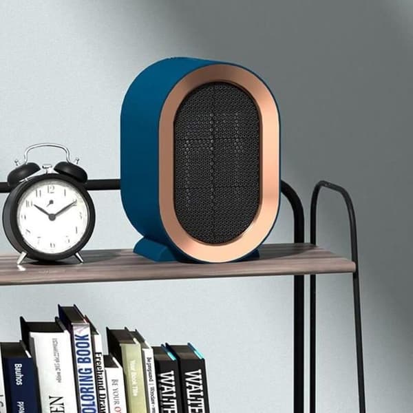 Badeværelsesventilatorvarmer, Mini lydsvag keramisk rumvarmer til lille kontor, 1200W