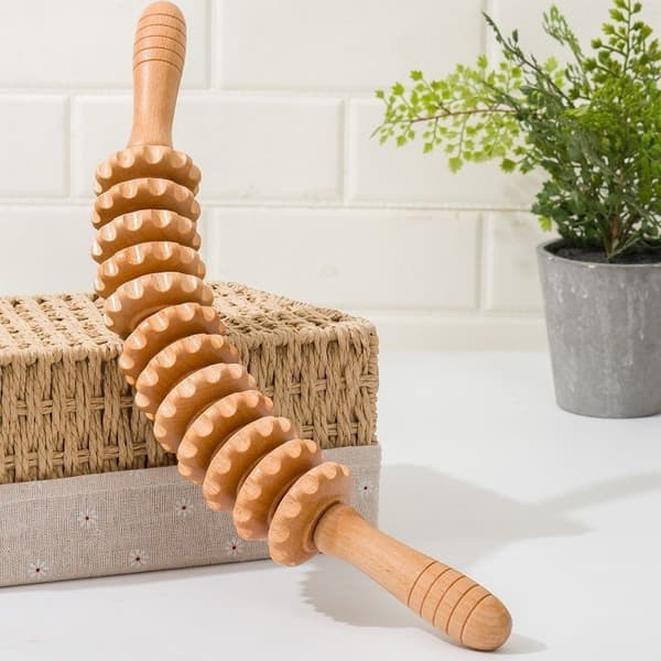 Anticellulit-tilbehør Massagerulle Træ Lår Massager Værktøj