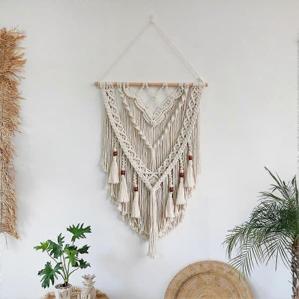 Makrame Väggbonad, Makrame Väggkonst - Chic Boho Handvävd Tapet, Makrame Väggbonad, Handgjord Makrame, Bohemisk Vävd Tapet, Boho Tapet