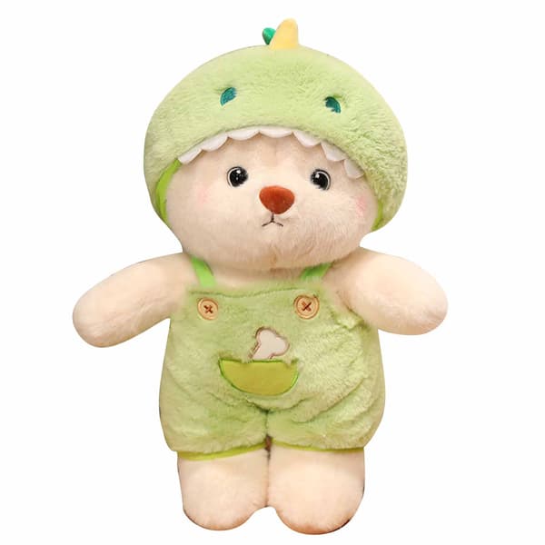 Plysjdyr med tegneseriedesign, transformerende, beroligende, søde, udstoppede dyr, beroligende sovelegetøj, dinosaur