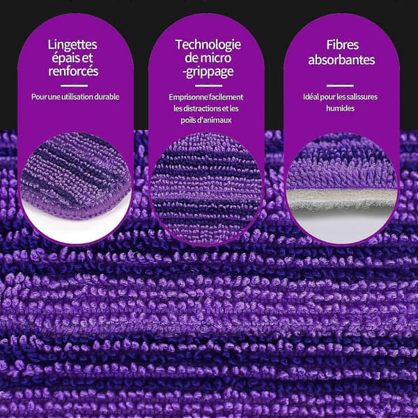 4 udskiftelige genanvendelige vaskbare mikrofiberklude til Swiffer WetJet Spray Mopper