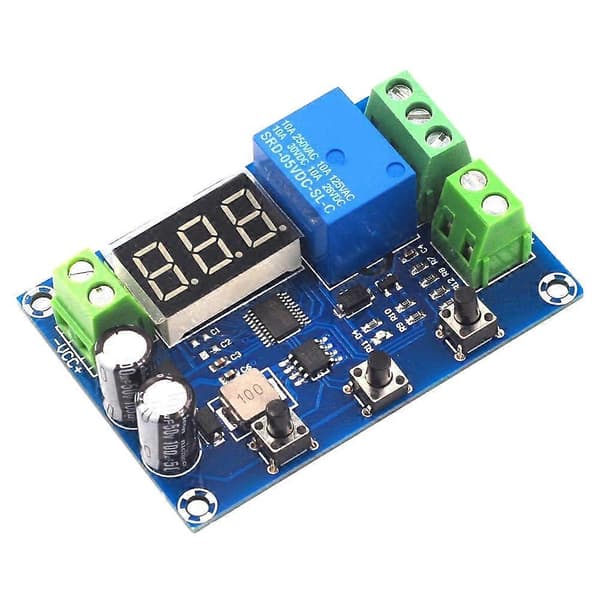 HCW-M631 DC6-40V Batteriladeutladningsmodul med Voltmeter Underspennings- Overspenningsbeskyttelse blå